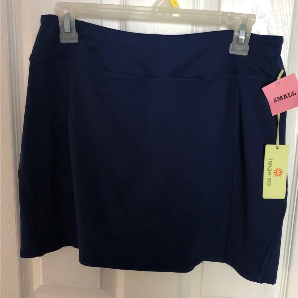 NWT SKORTS small navy Tangerine